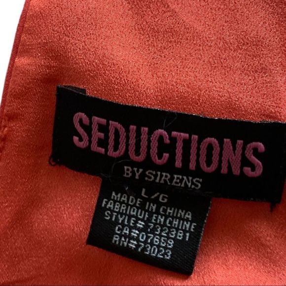 Seductions  two layer chiffon slip dress with string racer back.  Beautiful! - Picture 6 of 7